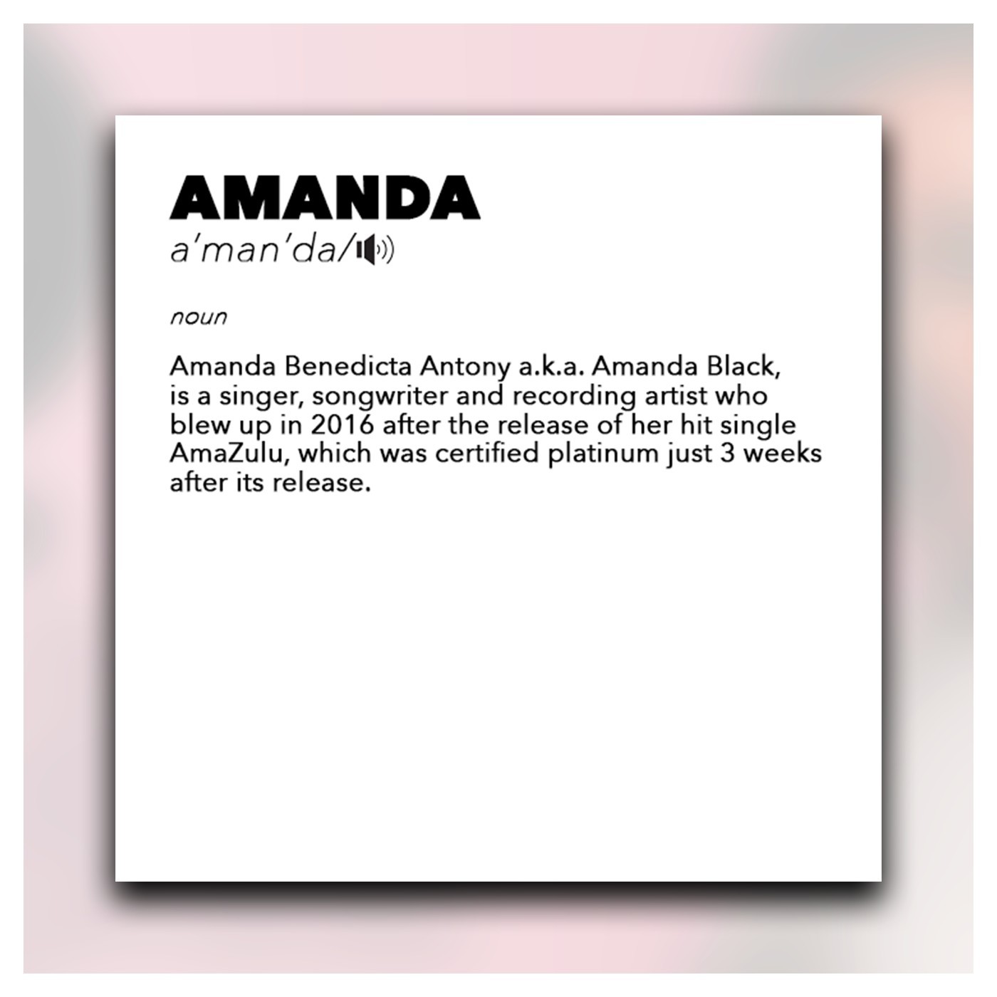 The Matte Project - Amanda Black The Matte Project - Amanda Black