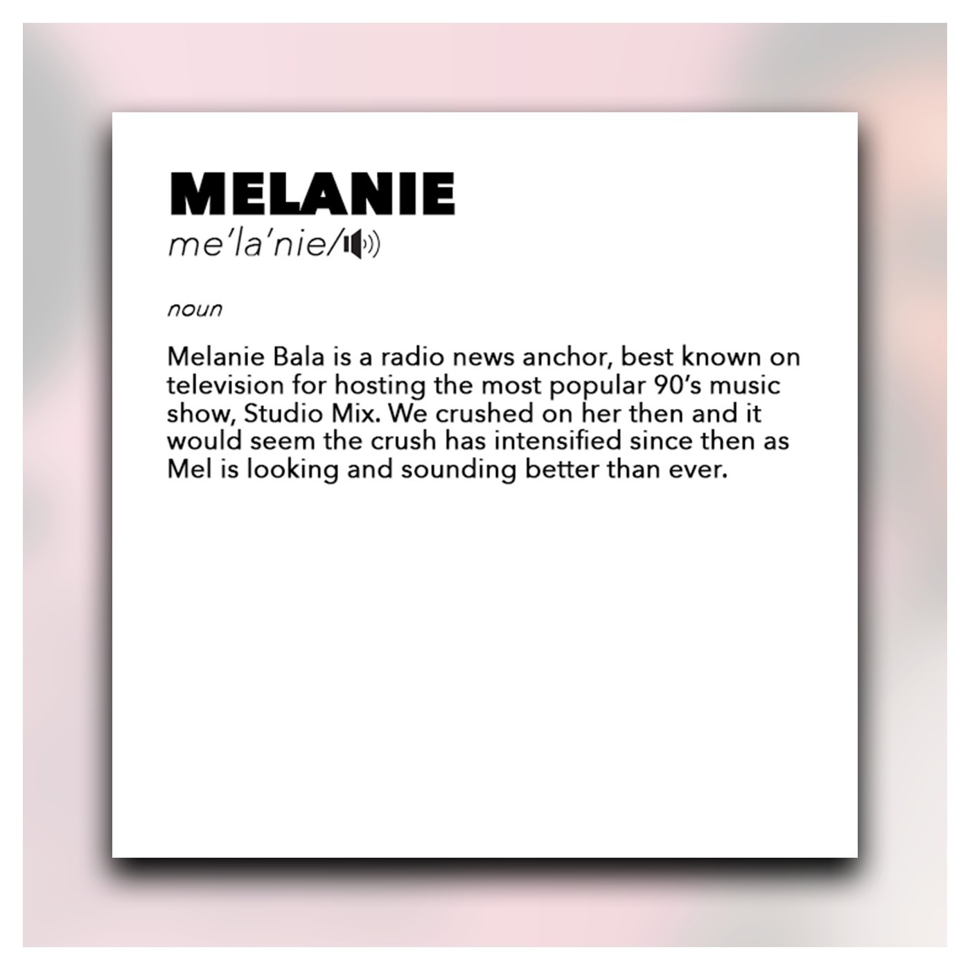 The Matte Project - Melanie Bala The Matte Project - Melanie Bala